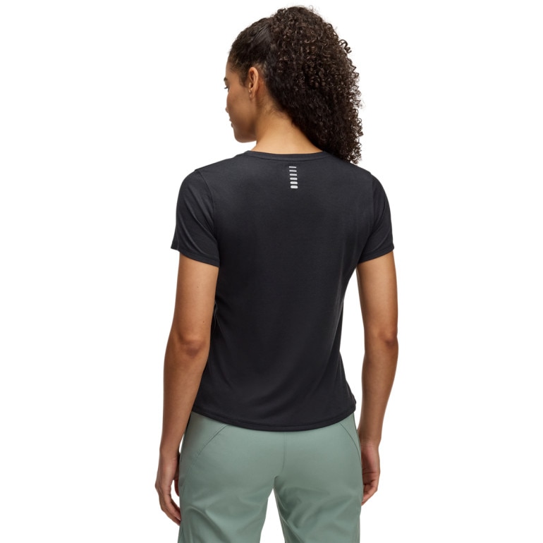 Damska koszulka do biegania Under Armour UA Launch Camo Shortsleeve - czarna
