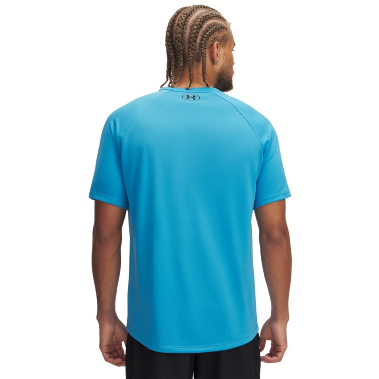 Męska koszulka treningowa Under Armour UA M Tech Print Fill SS - niebieska