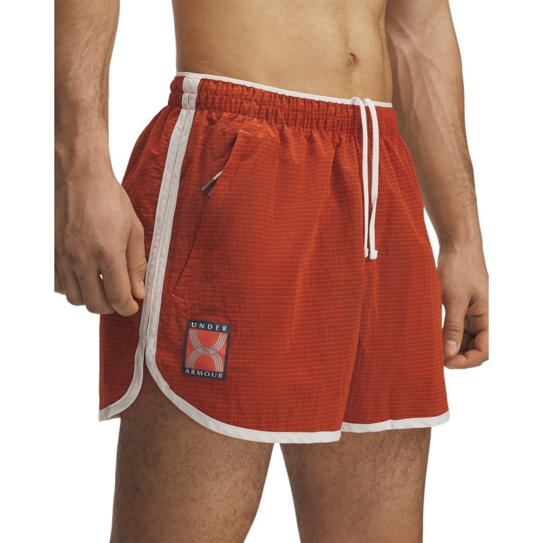 Męskie spodenki do biegania Under Armour UA Run 96 Shorts - czerwone