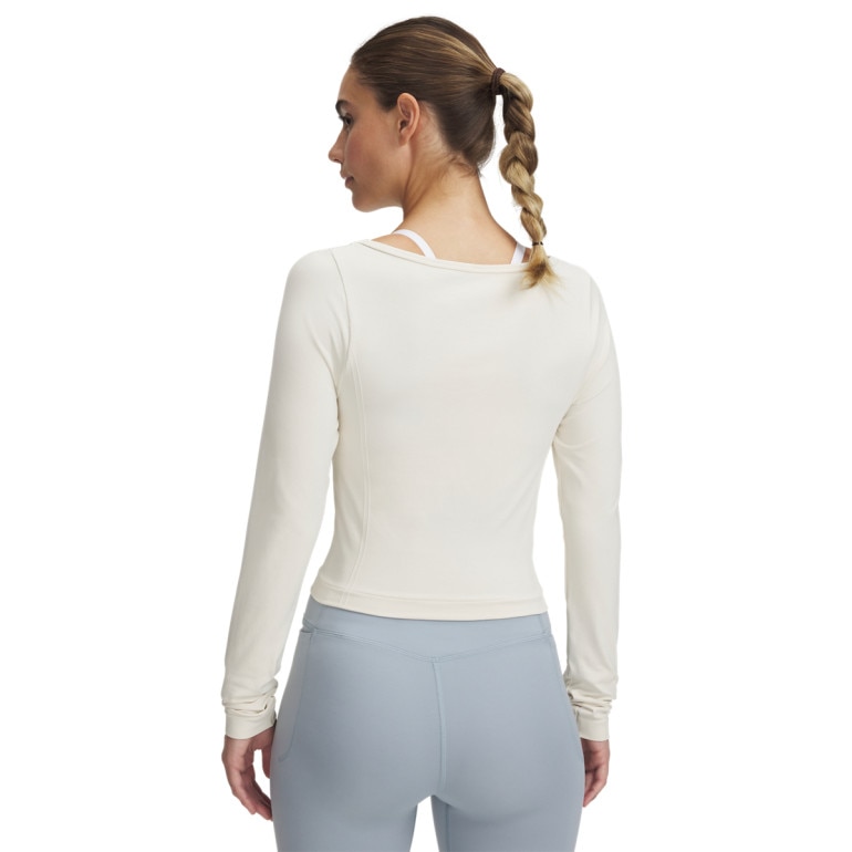 Damski longsleeve treningowy Under Armour UA Vanish Seamless LS - biały