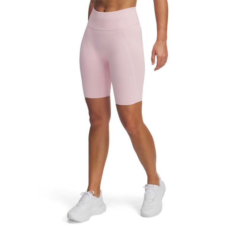 Damskie spodenki treningowe Under Armour UA Vanish Seamless Short - różowe