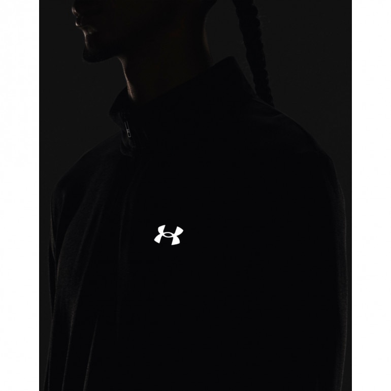 Męski longsleeve do biegania Under Armour UA Seamless Stride 1/4 Zip - czarny