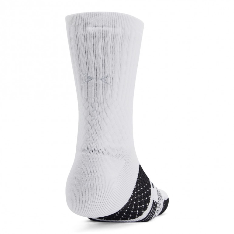Skarpetki treningowe uniseks Under Armour Curry UA AD Playmaker 1p Mid - białe 