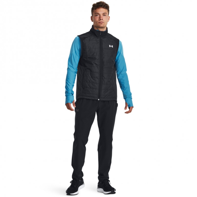 Męski bezrękawnik do biegania Under Armour Launch Pro Insulated Vest - czarny