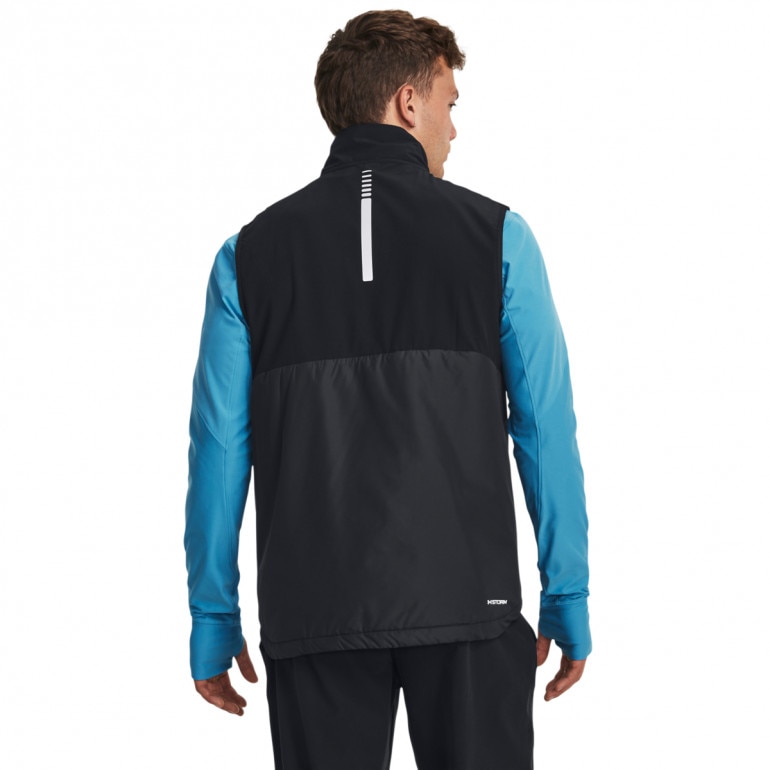 Męski bezrękawnik do biegania Under Armour Launch Pro Insulated Vest - czarny