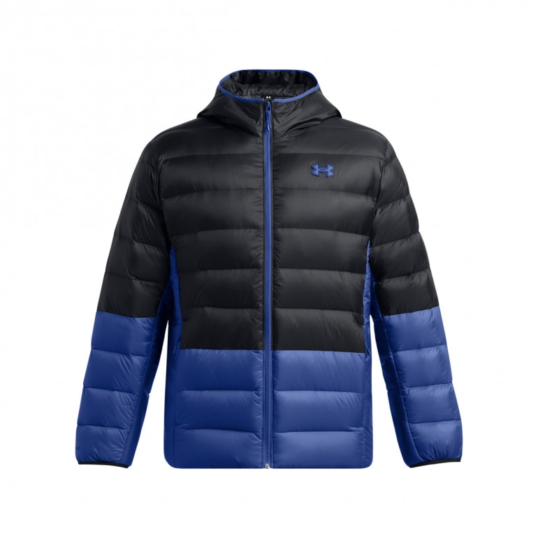 Męska kurtka z puchem naturalnym Under Armour Legend Down Hooded Jacket - czarna