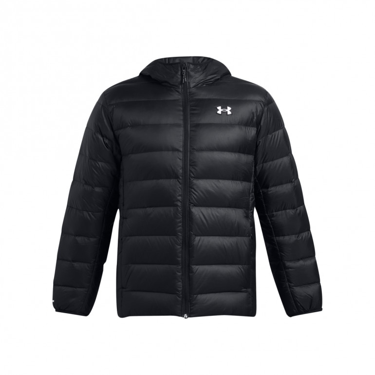 Męska kurtka z puchem naturalnym Under Armour Legend Down Hooded Jacket - czarna