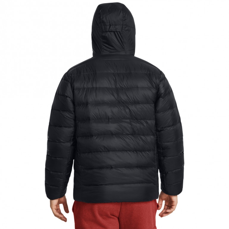 Męska kurtka z puchem naturalnym Under Armour Legend Down Hooded Jacket - czarna