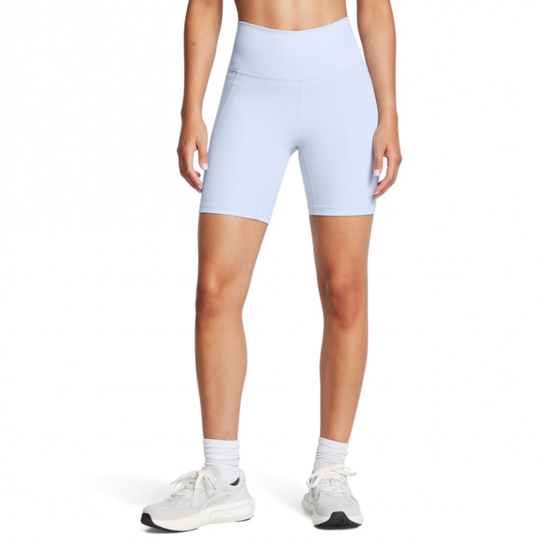 Damskie kolarki treningowe Under Armour Meridian Bike Short 7in - niebieskie