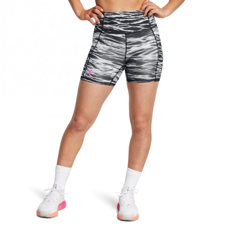 Damskie kolarki treningowe Under Armour Project Rock Lets Go Btb Middy Pt - multikolor