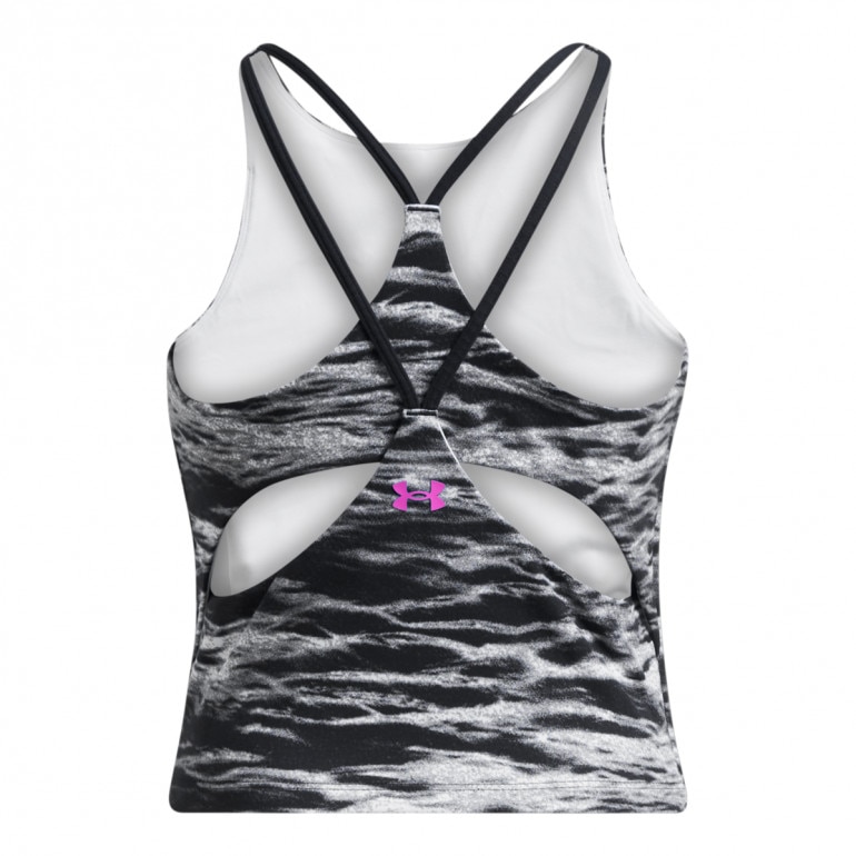 Damski top treningowy Under Armour Project Rock Lets Go Btb Top Pt - czarny