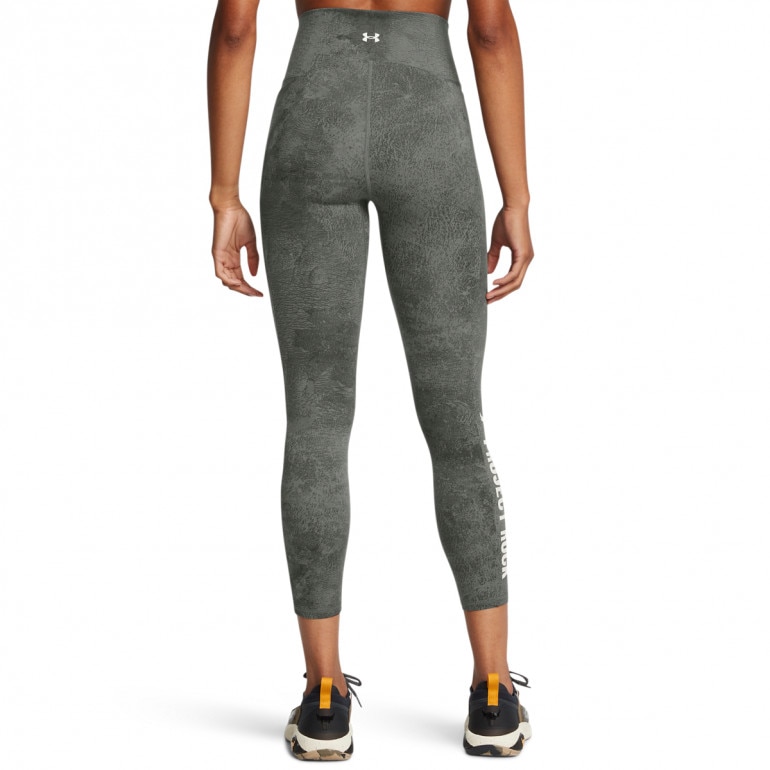 Damskie legginsy treningowe Under Armour Project Rock Ankl Lg Pt - zielone