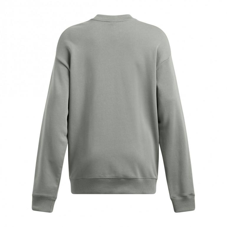 Damska bluza dresowa nierozpinana bez kaptura Under Armour Project Rock W Hwt Crew Tools  - zielona