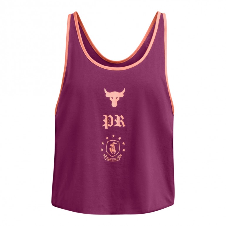 Damski top treningowy Under Armour Project Rock W Tank Boh - fioletowy