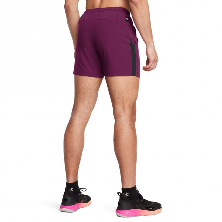Męskie spodenki treningowe Under Armour Project Rock Ultimate 5 Short - fioletowe
