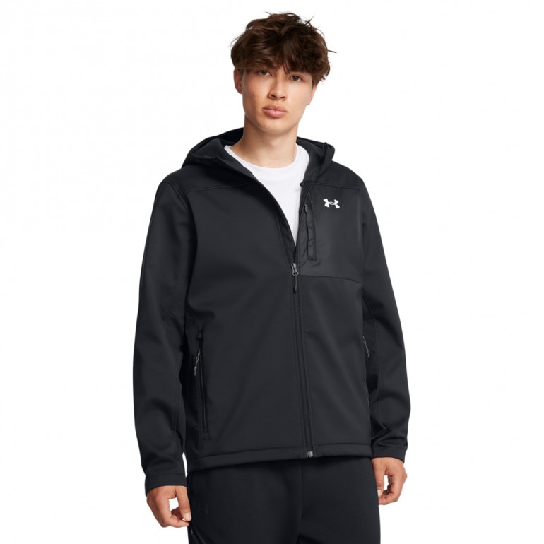 Męska kurtka przejściowa Under Armour Shield Hooded Jacket - czarna