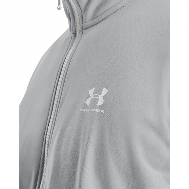 Męska bluza rozpinana bez kaptura Under Armour Sportstyle Tricot Jacket - szara