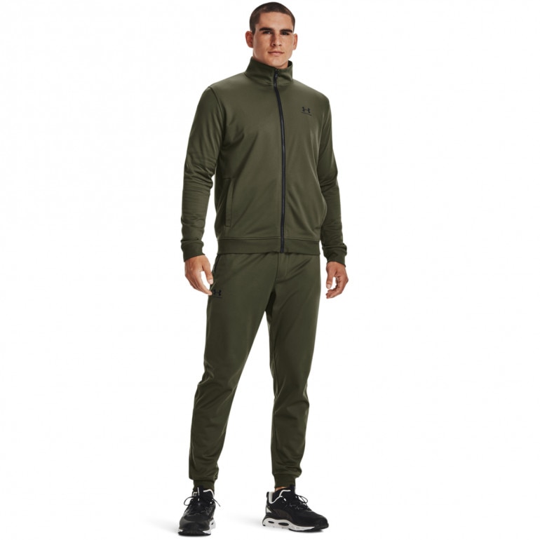 Męska bluza rozpinana bez kaptura Under Armour Sportstyle Tricot Jacket - khaki