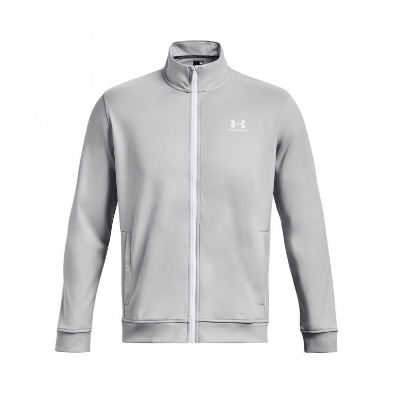 Męska bluza rozpinana bez kaptura Under Armour Sportstyle Tricot Jacket - szara