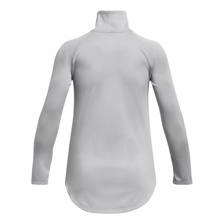 Dziewczęca bluza treningowa nierozpinana bez kaptura Under Armour Tech Graphic 1/2 Zip - szara