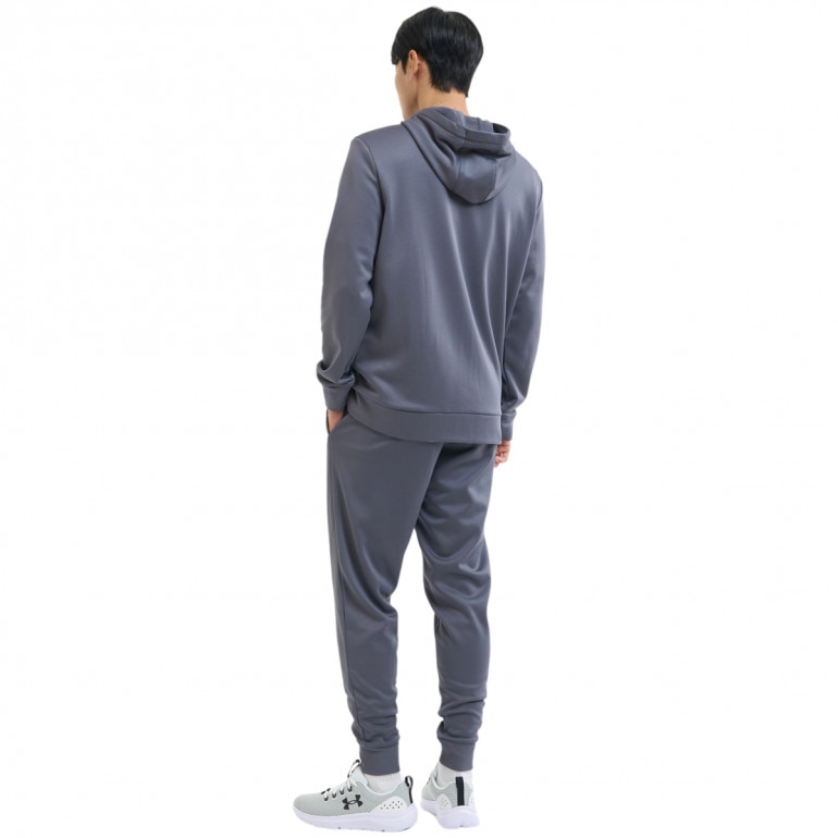 Męska bluza treningowa z kapturem Under Armour UA Armour Fleece Fz Hoodie - szara