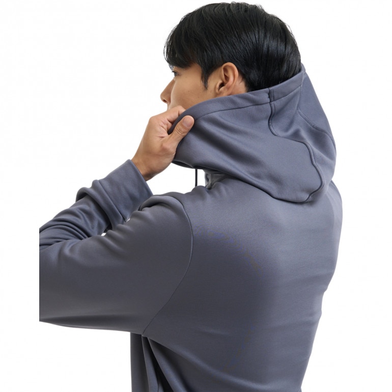 Męska bluza treningowa z kapturem Under Armour UA Armour Fleece Fz Hoodie - szara