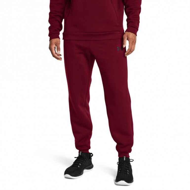 Męskie spodnie treningowe Under Armour UA Armour Fleece Pro Jogger - czerwone