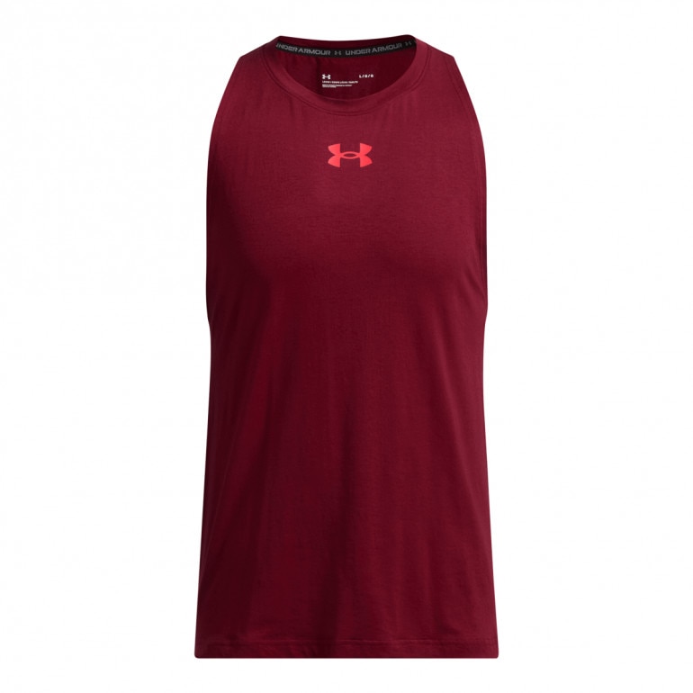 Męski top do koszykówki Under Armour UA Zone Tank - czerwony