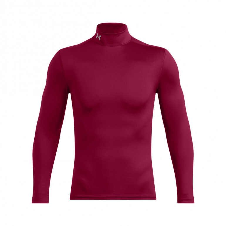 Męski longsleeve treningowy Under Armour UA Cg Elite Mock - czerwony