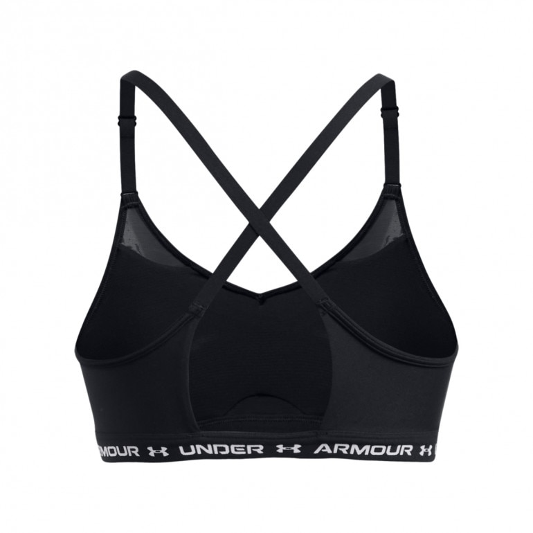 Biustonosz treningowy Under Armour UA Crossback Low Bra - czarny