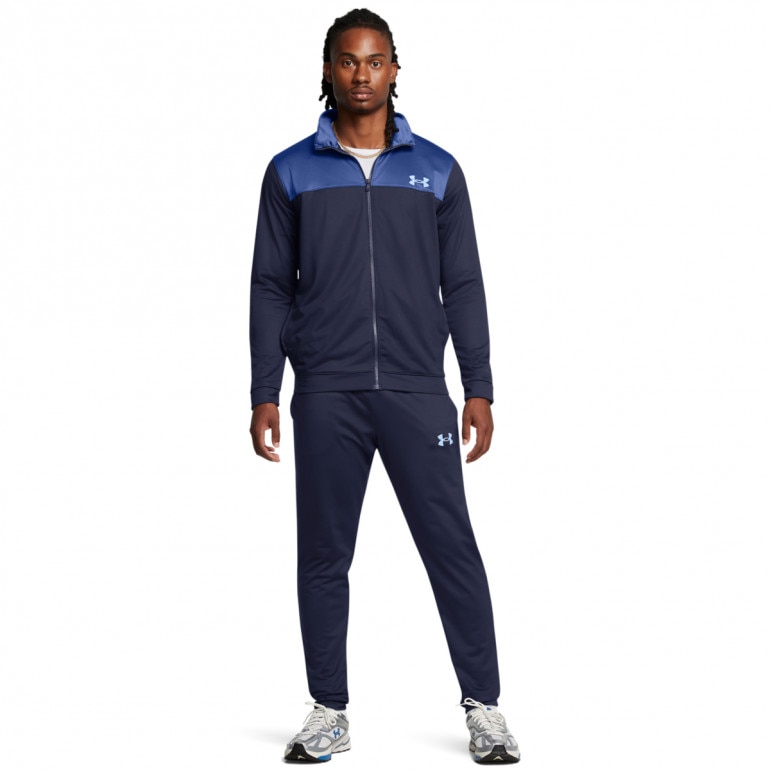 Męski dres komplet treningowy Under Armour UA Emea Tracksuit Novelty - granatowy