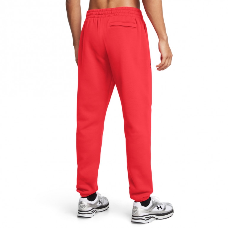 Męskie spodnie dresowe Under Armour UA Essential Fleece Jogger - czerwone