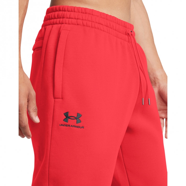 Męskie spodnie dresowe Under Armour UA Essential Fleece Jogger - czerwone