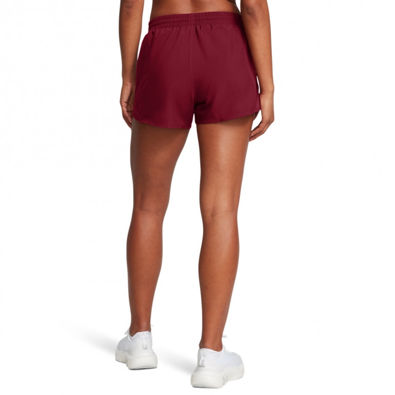 Damskie spodenki do biegania Under Armour UA Fly By 3'' Shorts - czerwone