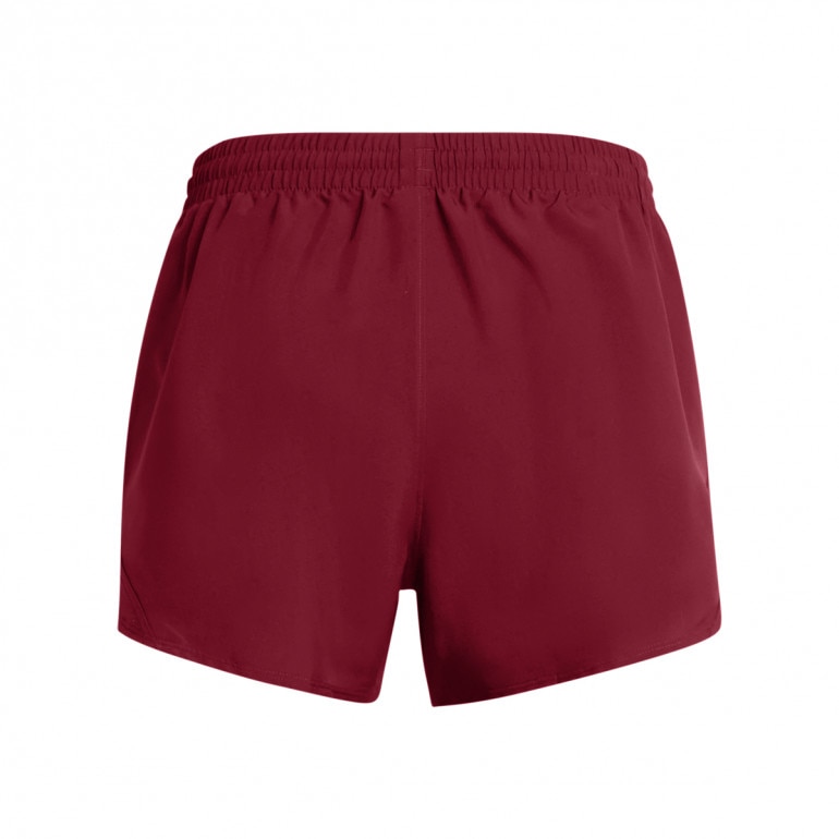 Damskie spodenki do biegania Under Armour UA Fly By 3'' Shorts - czerwone