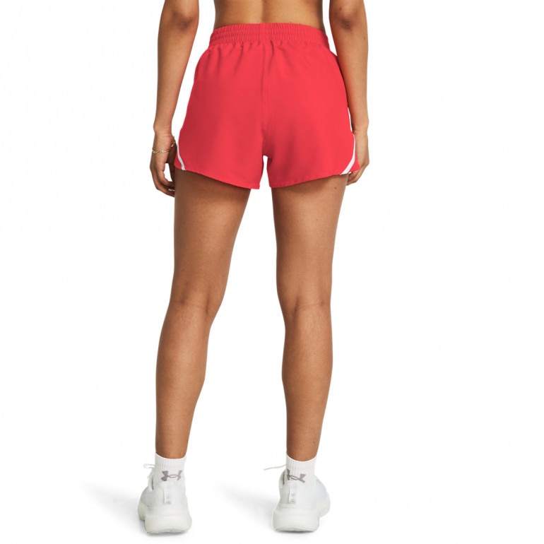 Damskie spodenki do biegania Under Armour UA Fly By 3'' Shorts - czerwone