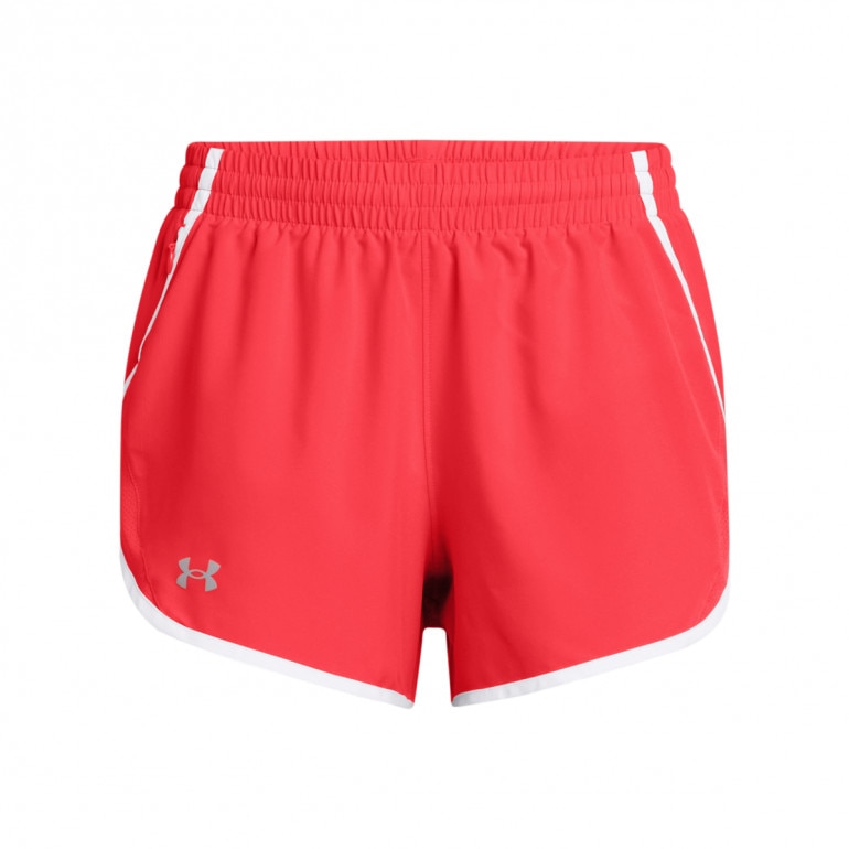 Damskie spodenki do biegania Under Armour UA Fly By 3'' Shorts - czerwone