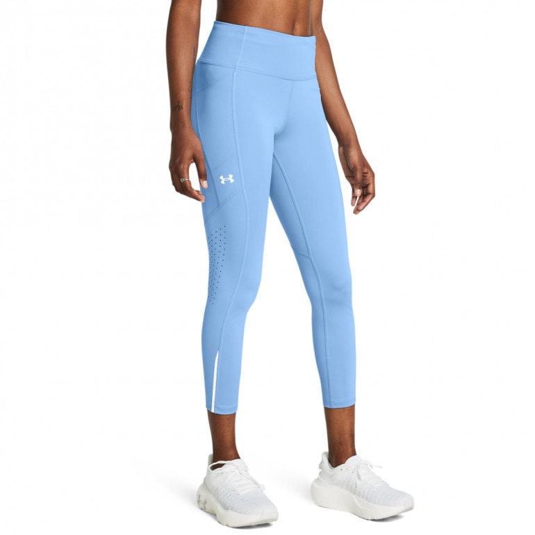 Damskie legginsy do biegania Under Armour UA Launch Ankle Tights - niebieskie