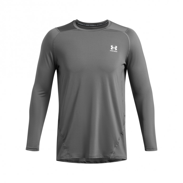 Męski longsleeve treningowy Under Armour UA Hg Armour Fitted Ls - szary