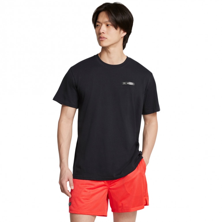 Męski t-shirt z nadrukiem Under Armour UA HW Armour Label SS - czarny