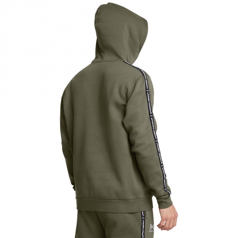 Męska bluza dresowa nierozpinana z kapturem Under Armour UA Icon Fleece Hd Taping - khaki