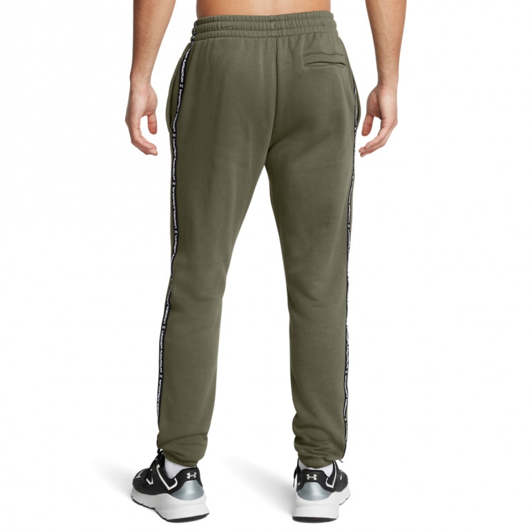 Męskie spodnie dresowe Under Armour UA Icon Fleece Jogger Taping - zielone