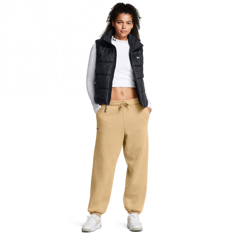 Damskie spodnie dresowe Under Armour UA Icon Hwt Flc Os Pant - brązowe
