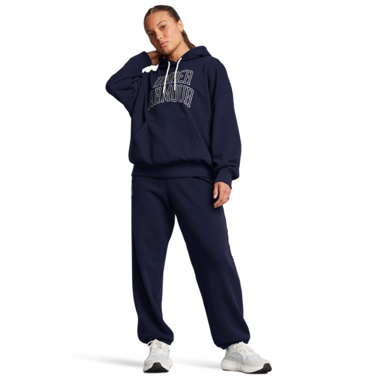 Damskie spodnie dresowe Under Armour UA Icon Hwt Terry Os Pant - granatowe