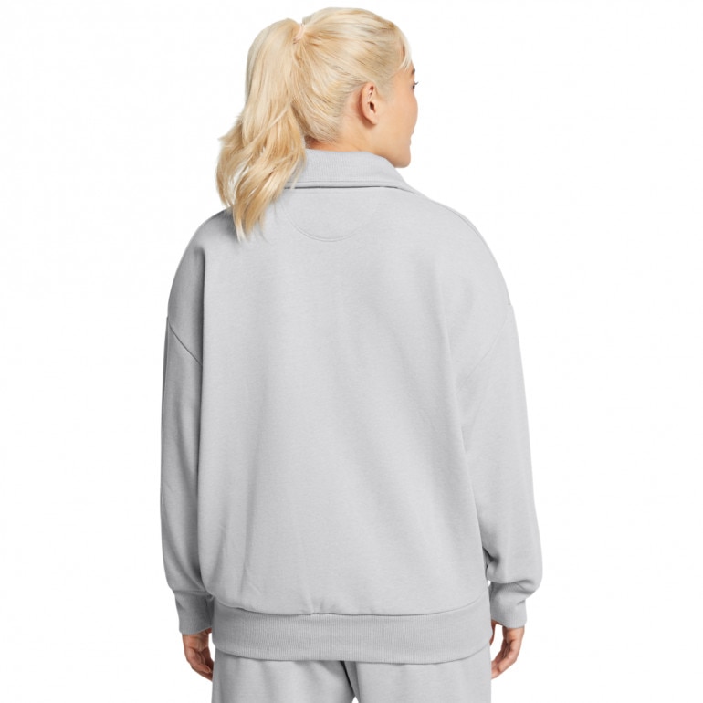 Damska bluza dresowa nierozpinana bez kaptura Under Armour UA Icon Hwt Terry Os Qz - szara