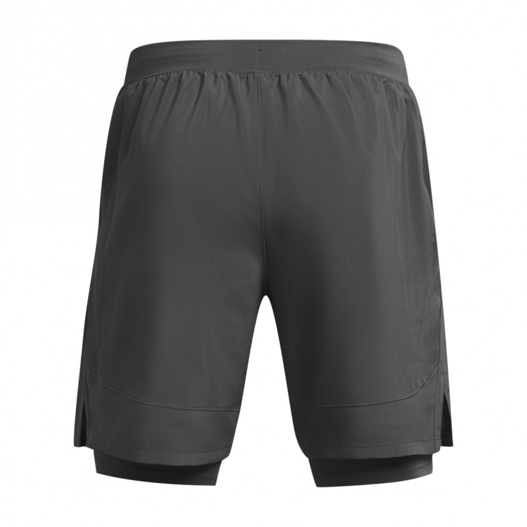 Męskie spodenki do biegania Under Armour UA Launch 7'' 2-IN-1 Short - szare