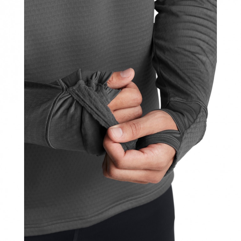 Męski longsleeve do biegania Under Armour UA Launch Elite Cw Balaclava Hoody - szary