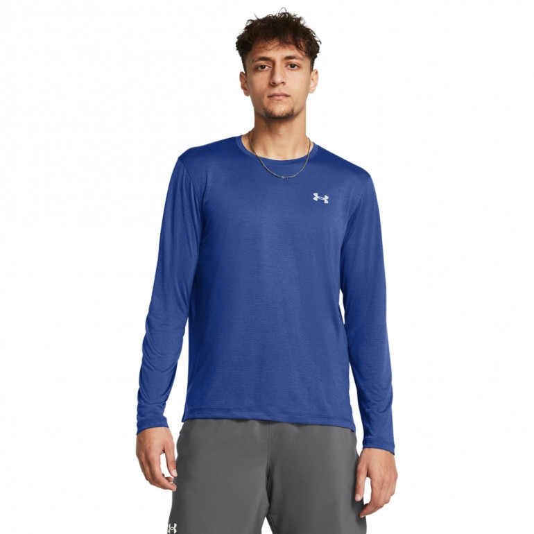 Męski longsleeve do biegania Under Armour UA Launch Longsleeve - niebieski