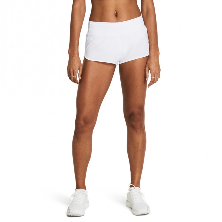 Damskie spodenki treningowe Under Armour UA Launch Pro 2'' Shorts - białe