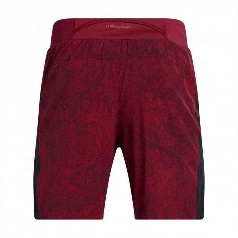 Męskie spodenki do biegania Under Armour Launch Pro 7'' Printed Short - czerwone